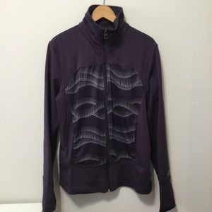 Womens ADIDAS Climalite athleisure jacket M full fron zip up track training gym